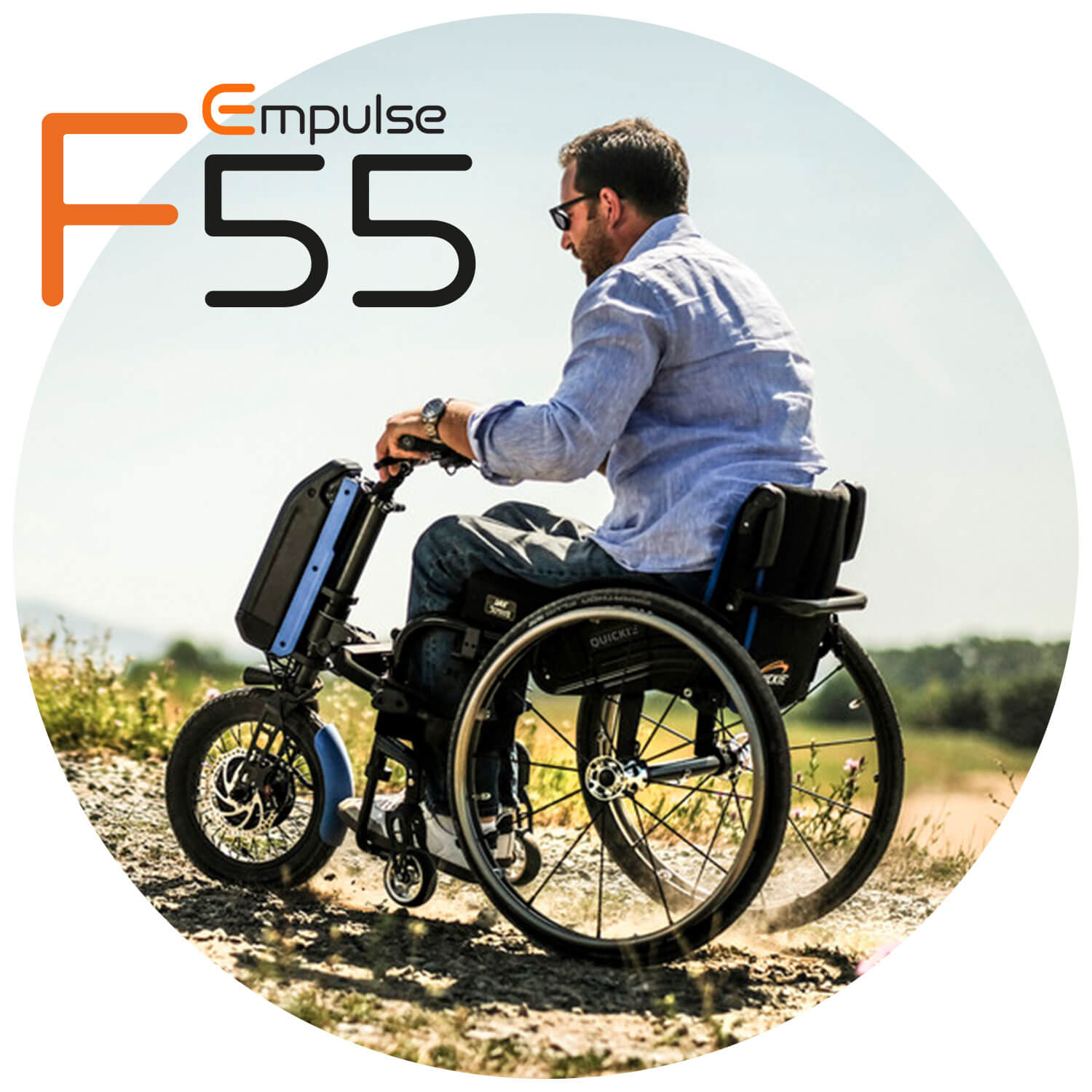 Handbike para silla de ruedas F55